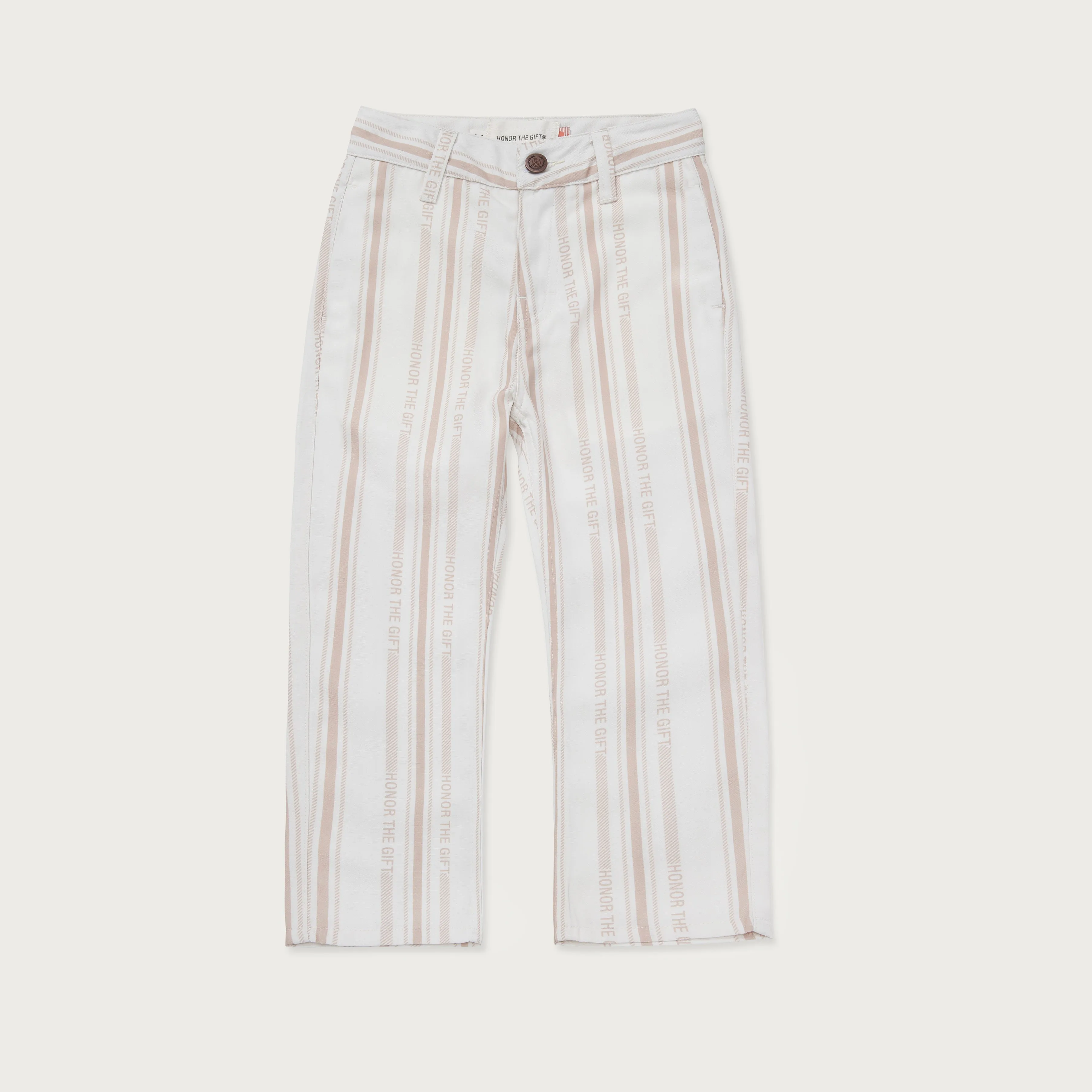 Kids Logo Stripe Pant - Bone