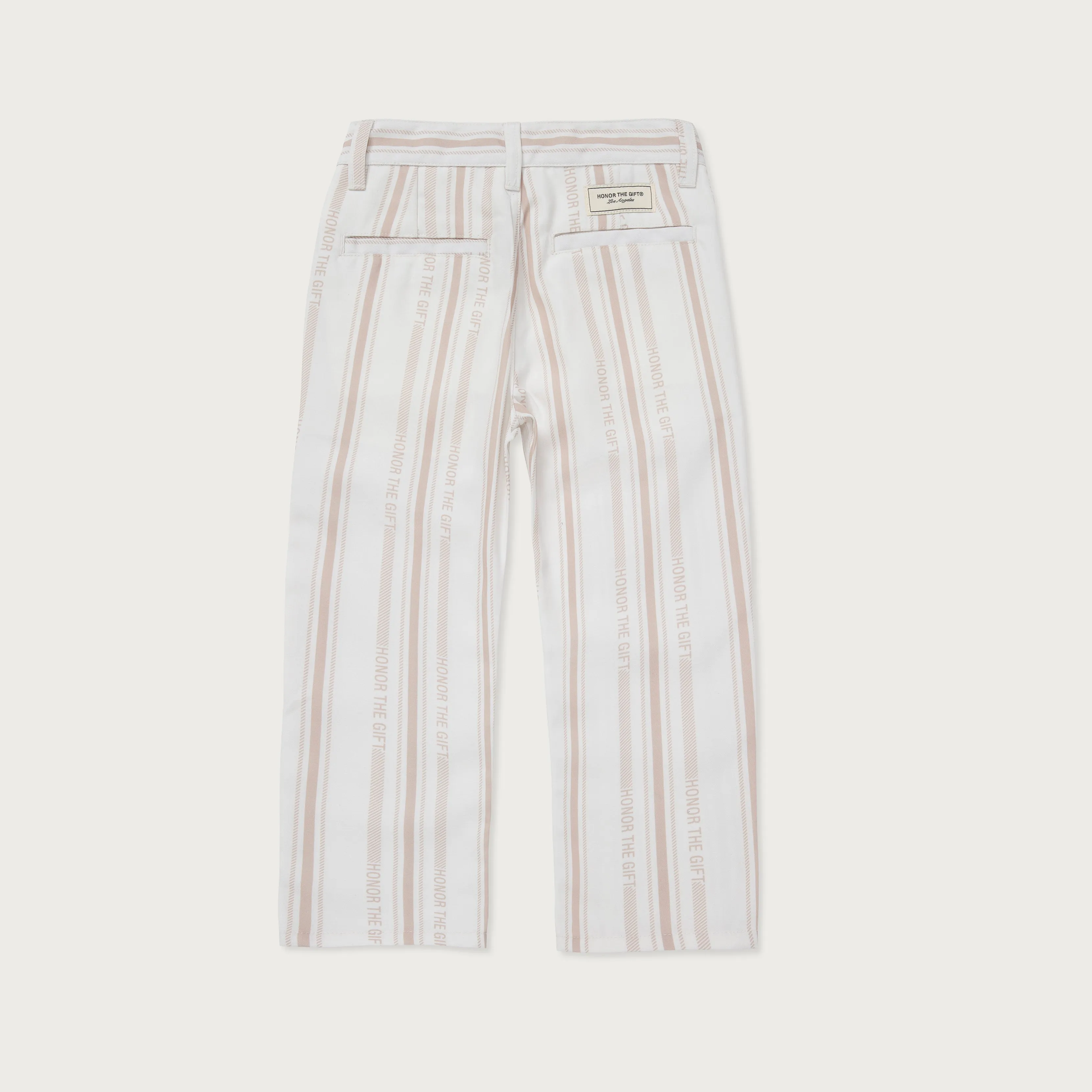 Kids Logo Stripe Pant - Bone