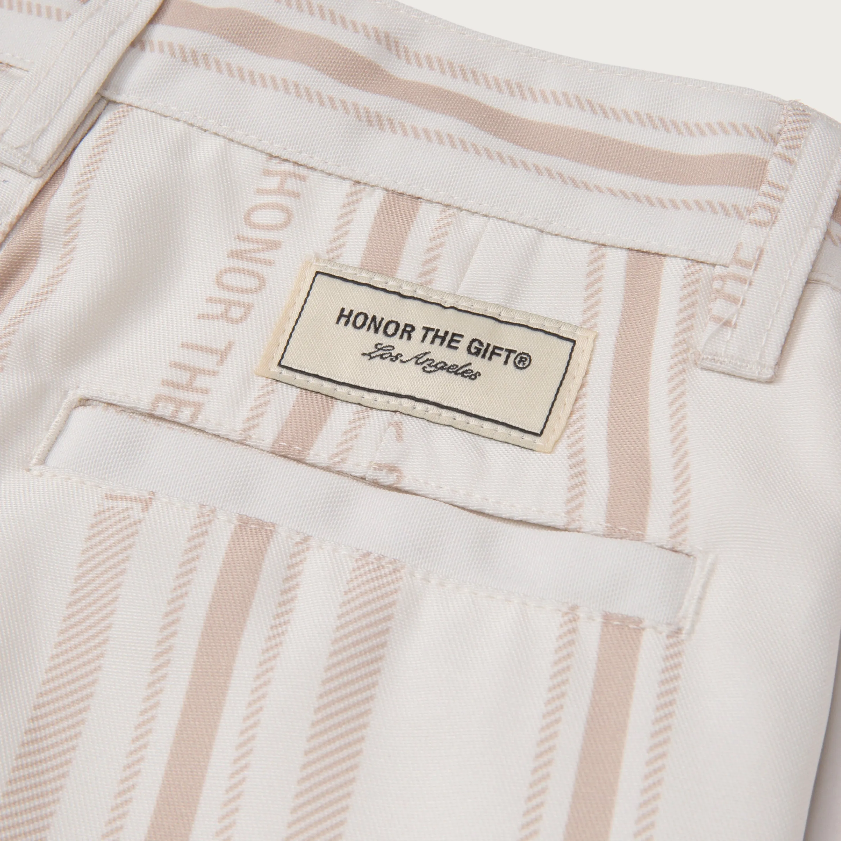 Kids Logo Stripe Pant - Bone