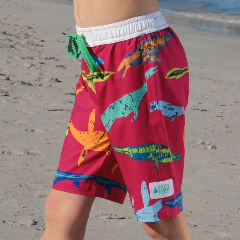 Kids Long Boardies: Plesiosaurs