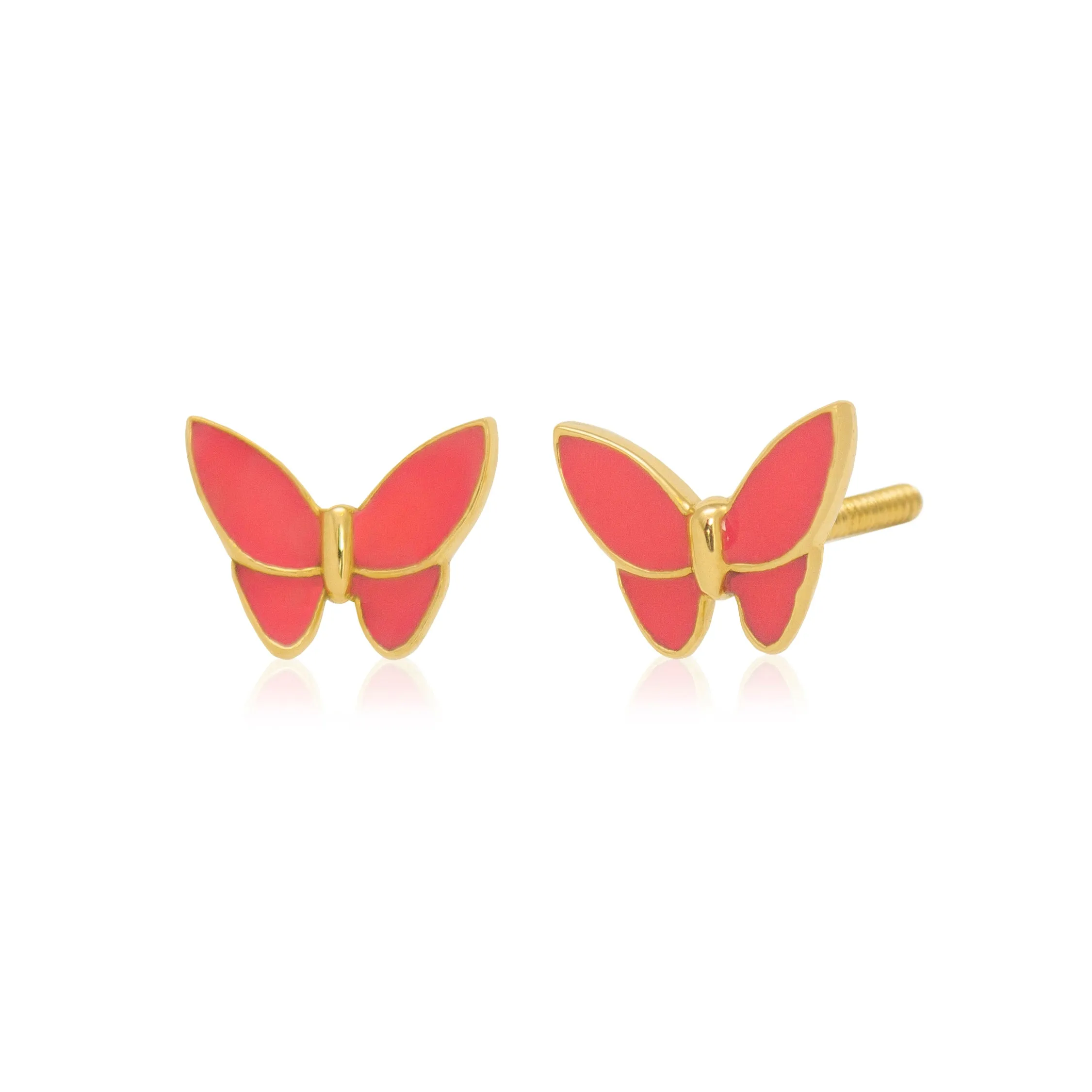 Kids Mariposa Esmalte 18k