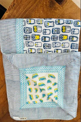 Kids Meerahi Reversible Cotton Kids Blankets Prints