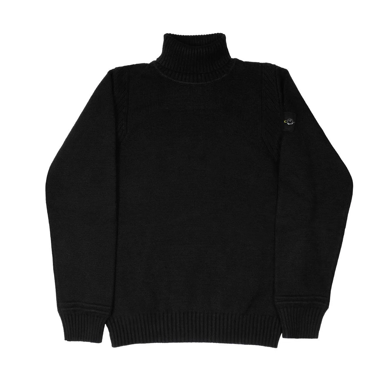 Cotton Turtleneck Sweater in Black for Kids