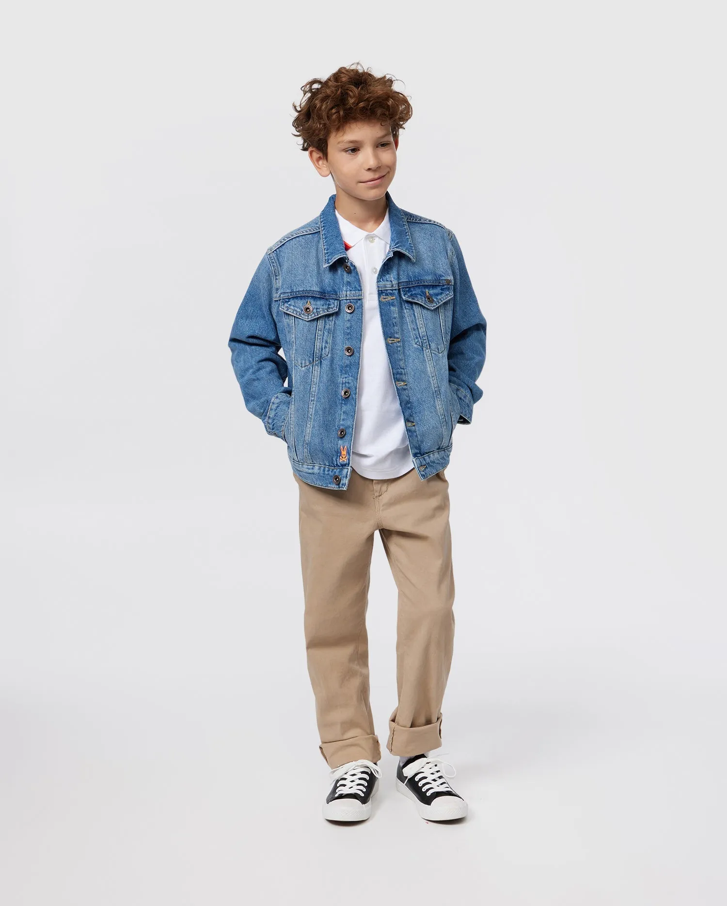 KIDS PATHE DENIM JACKET - B0J741X1CO