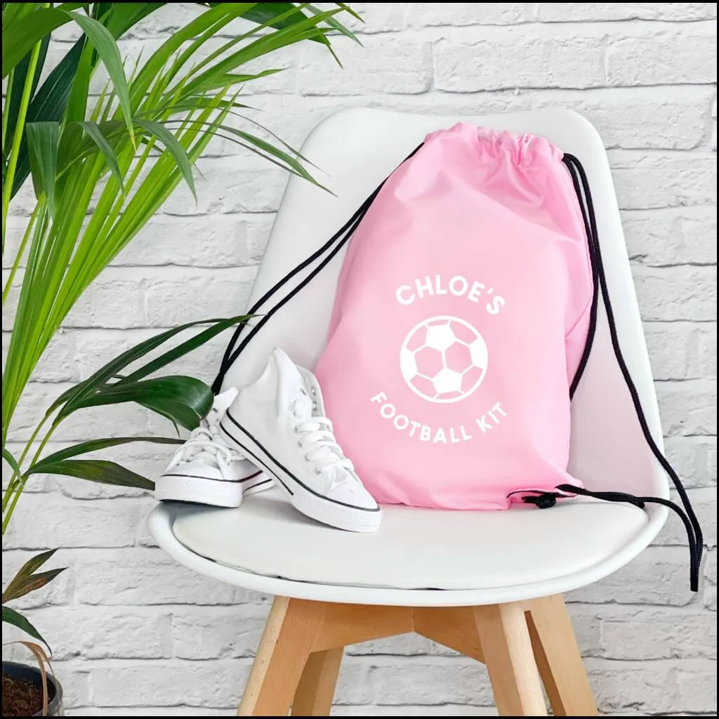 Kids Personalised Football Kit Bag