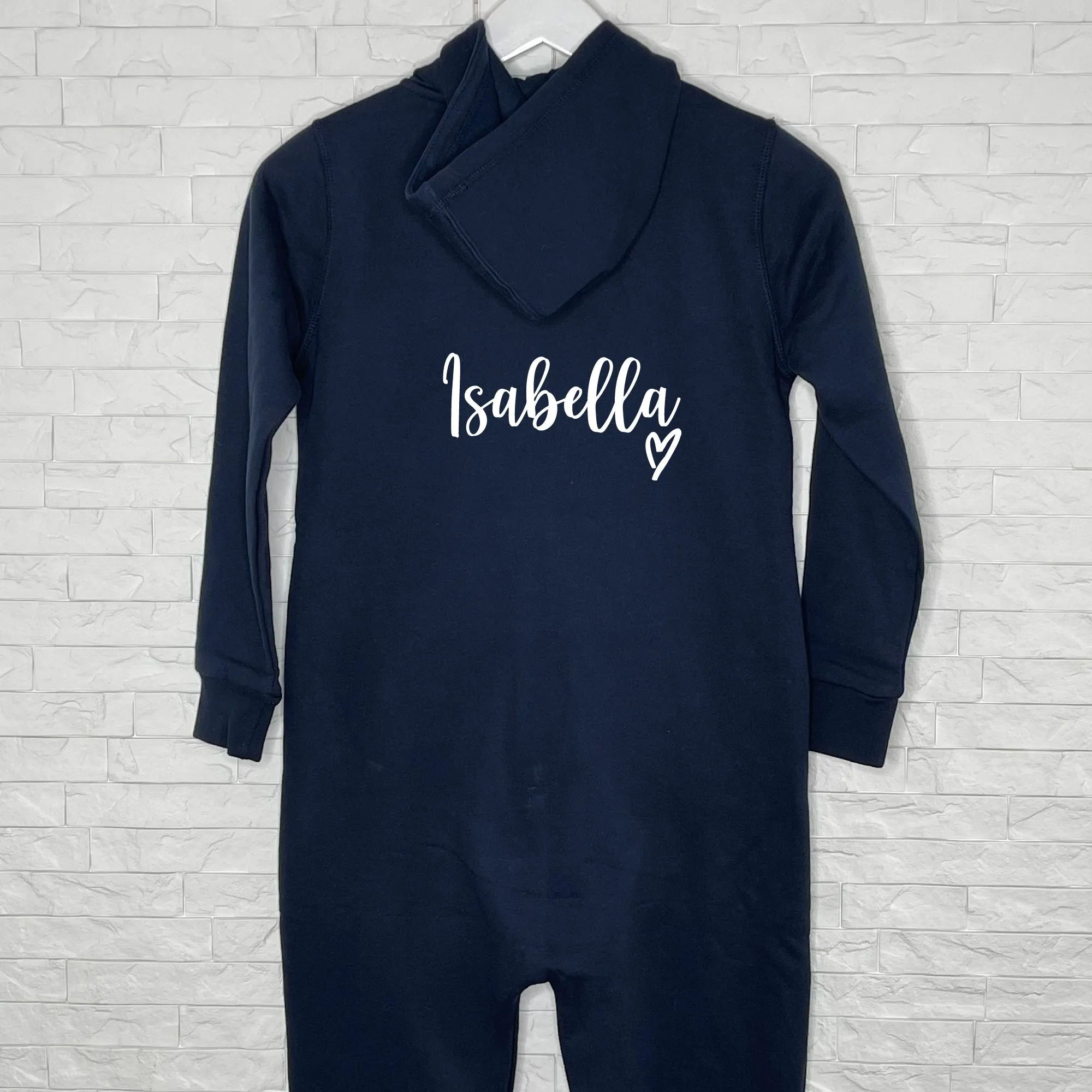 Kids Personalised Onesie Script With Heart