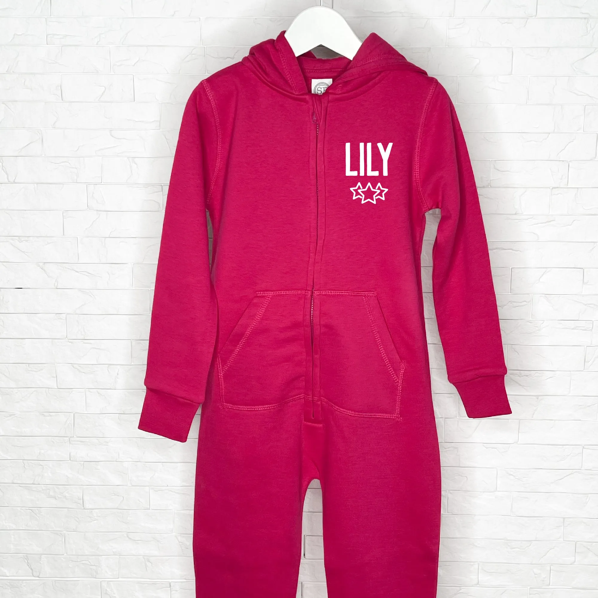 Kids Personalised Onesie With Stars