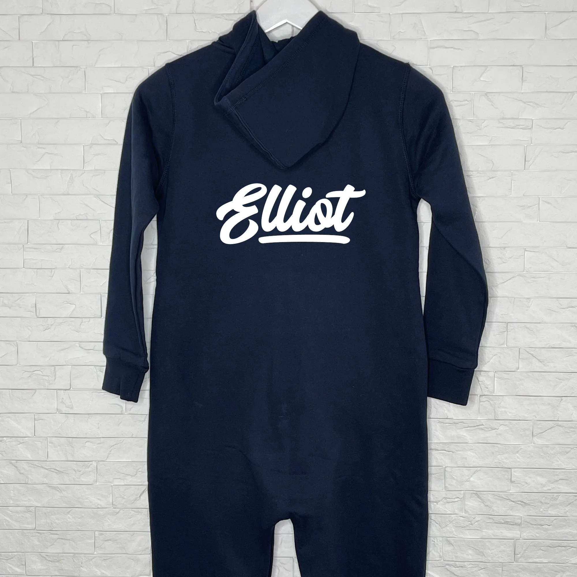 Kids Personalised Varsity Style Onesie With Name