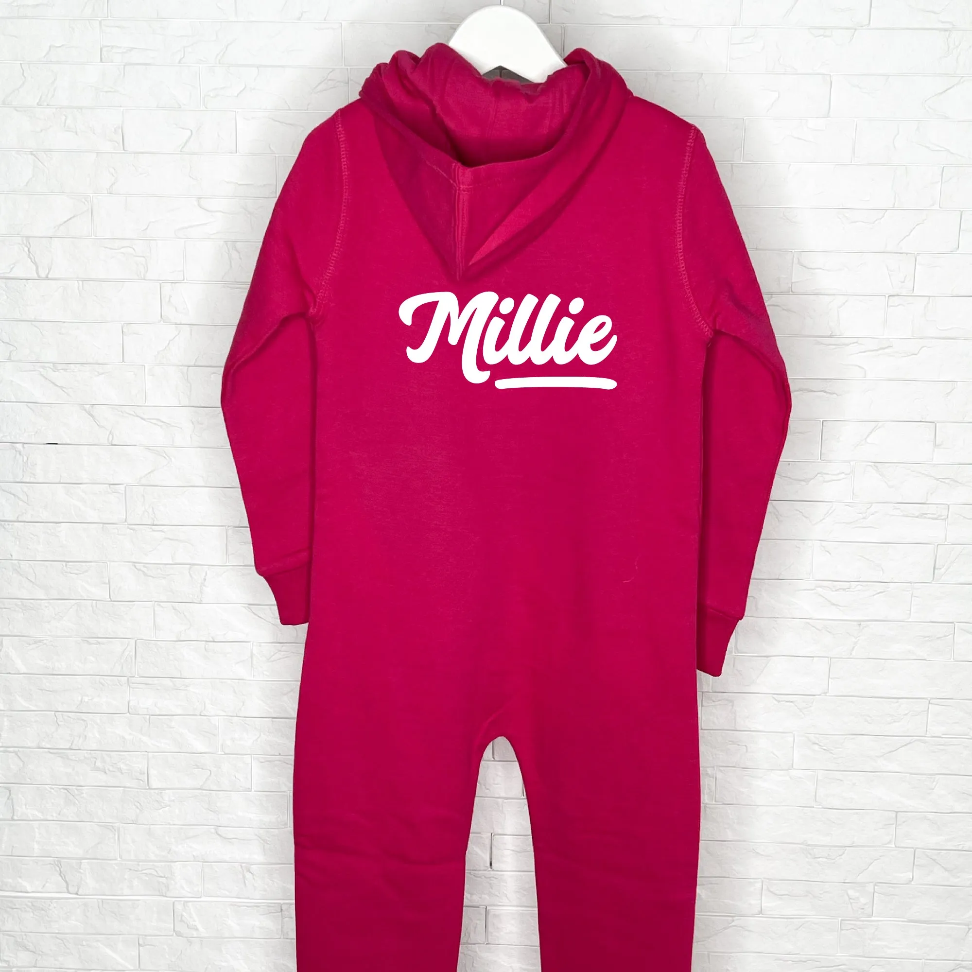 Kids Personalised Varsity Style Onesie With Name