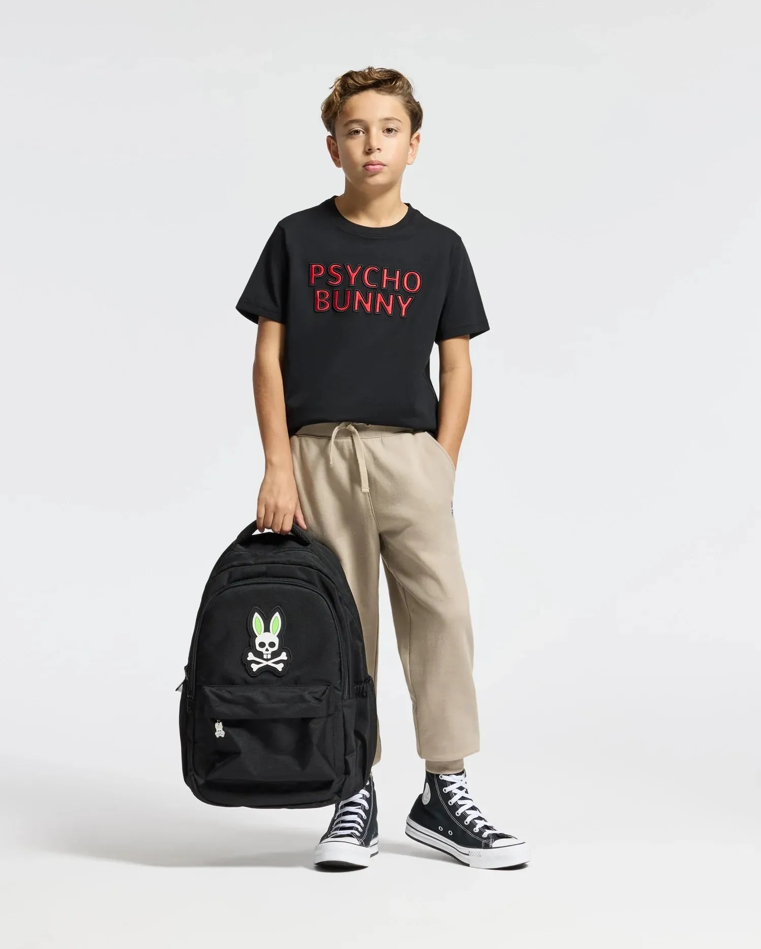 KIDS PIERCE EMBROIDERED GRAPHIC TEE - B0U116E200