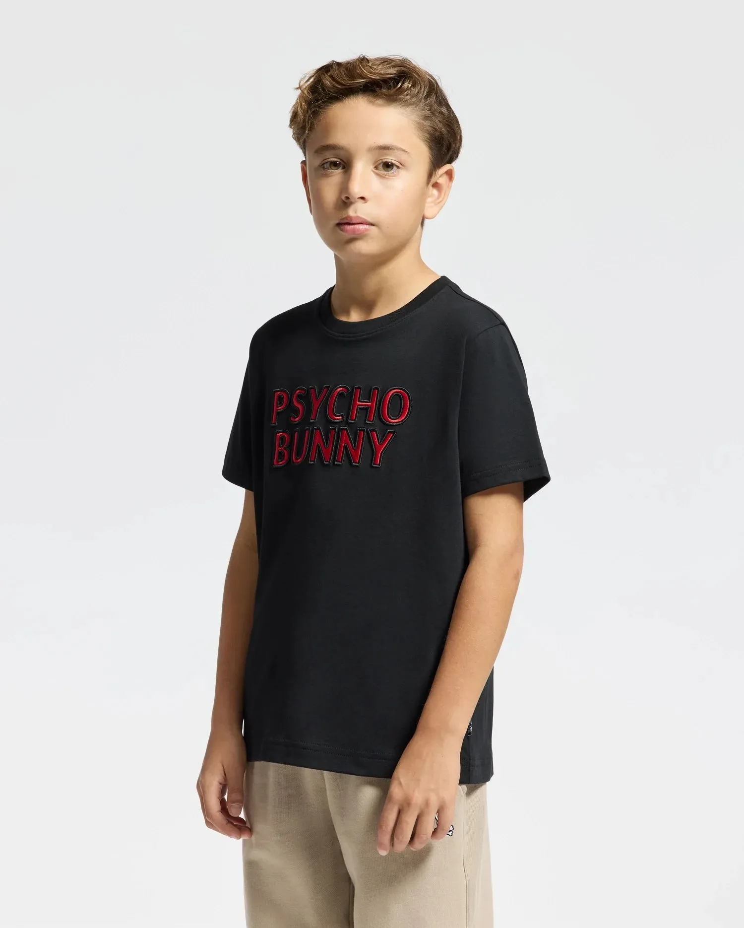 KIDS PIERCE EMBROIDERED GRAPHIC TEE - B0U116E200