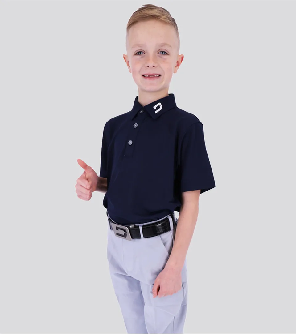 Kids Soft Navy Polo Shirt