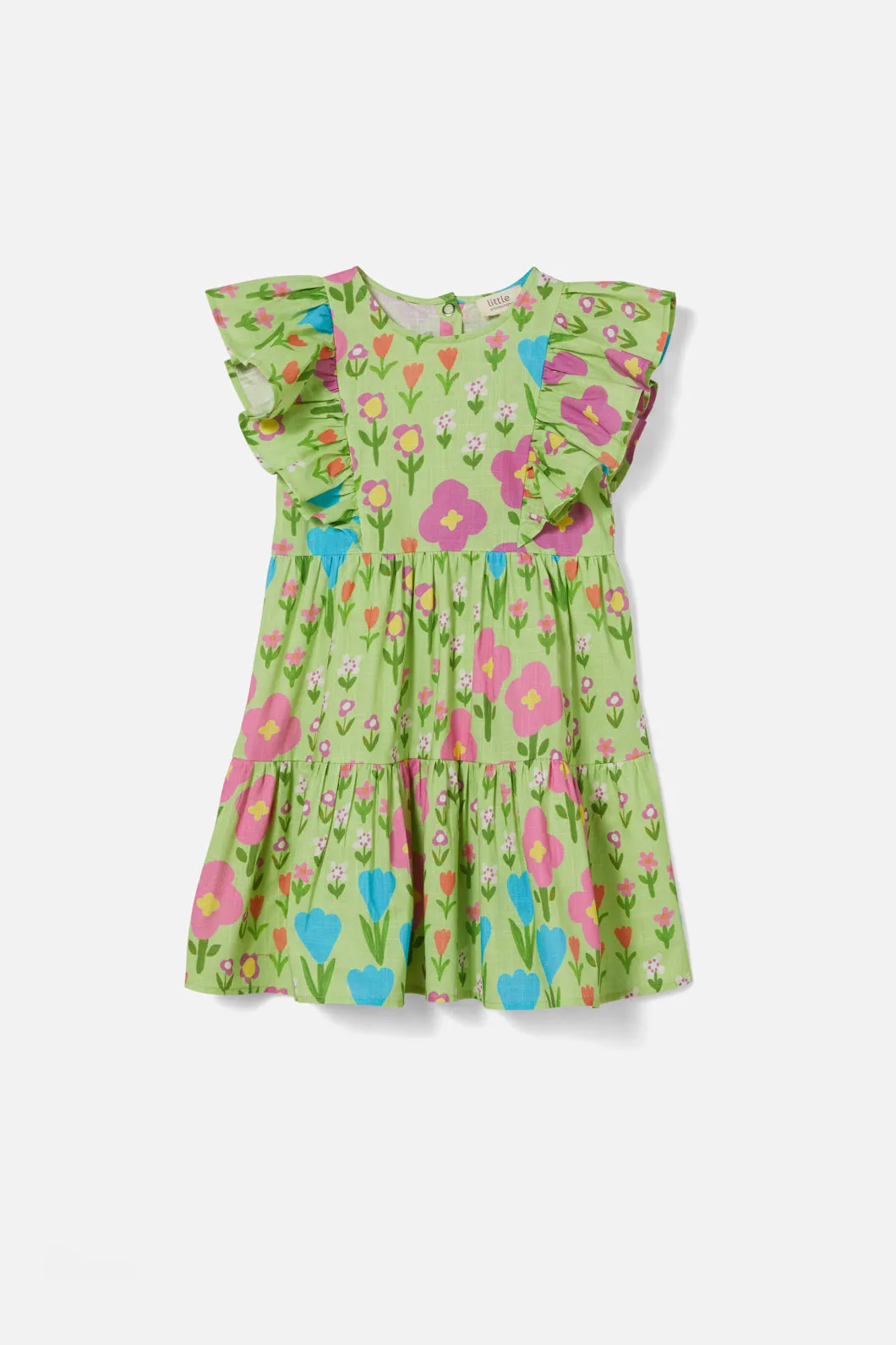 Children's Dress with Scandi Flowers