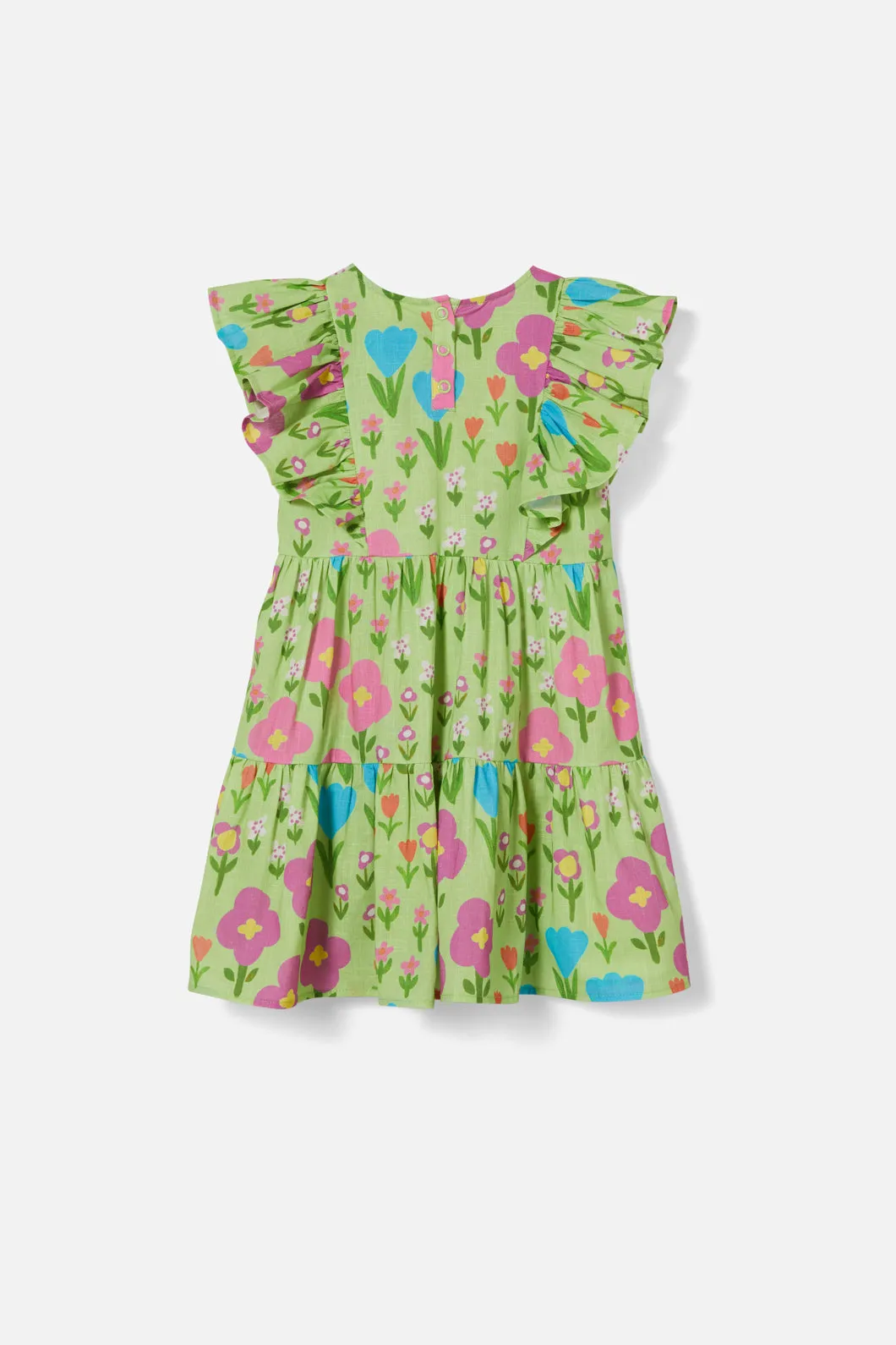 Children's Dress with Scandi Flowers