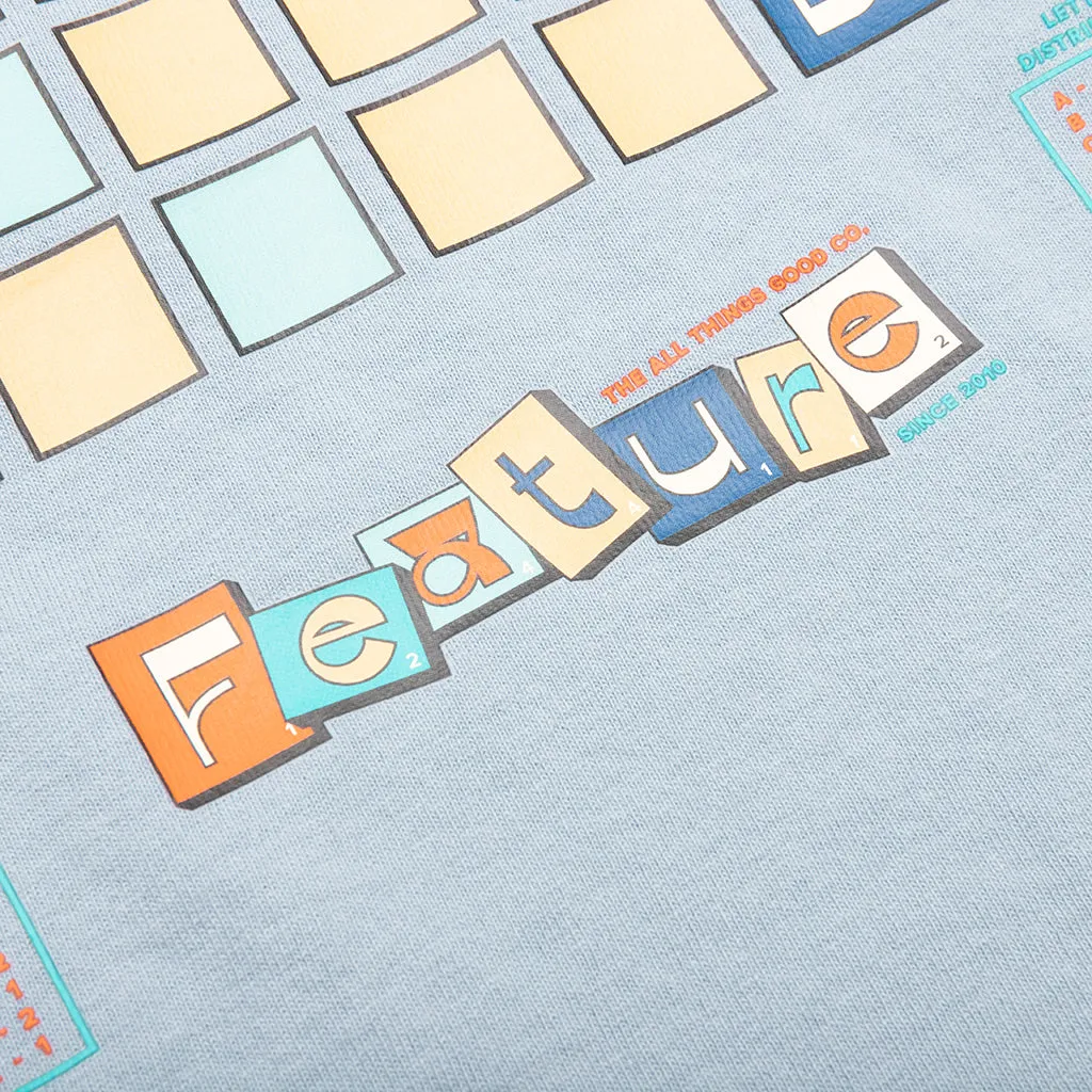 Children's Scrabble T-shirt in Clear Blue