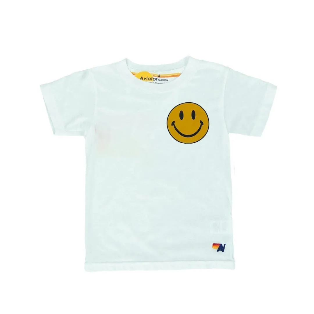 Kids Smiley 2 Tee (White)