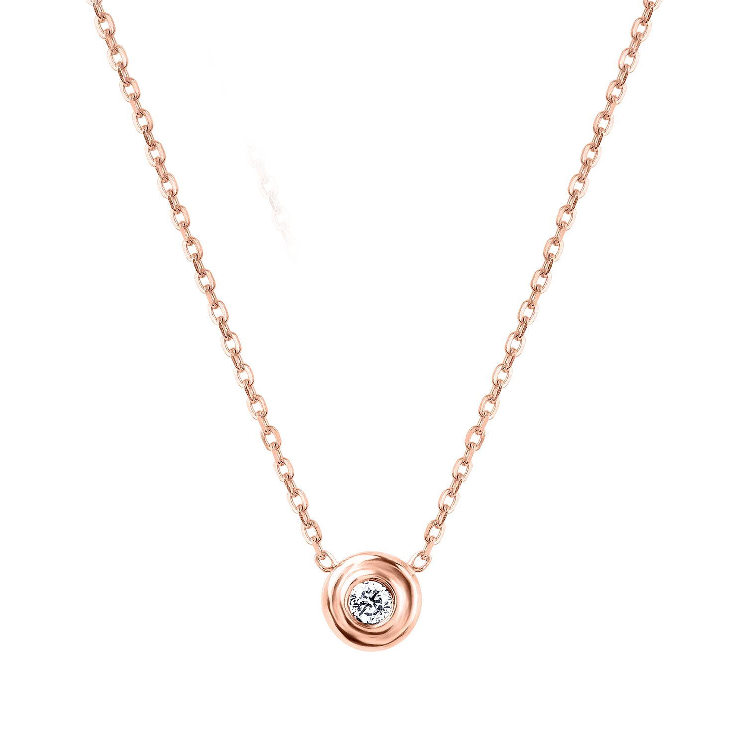 Children's Bezel Solitaire Necklace