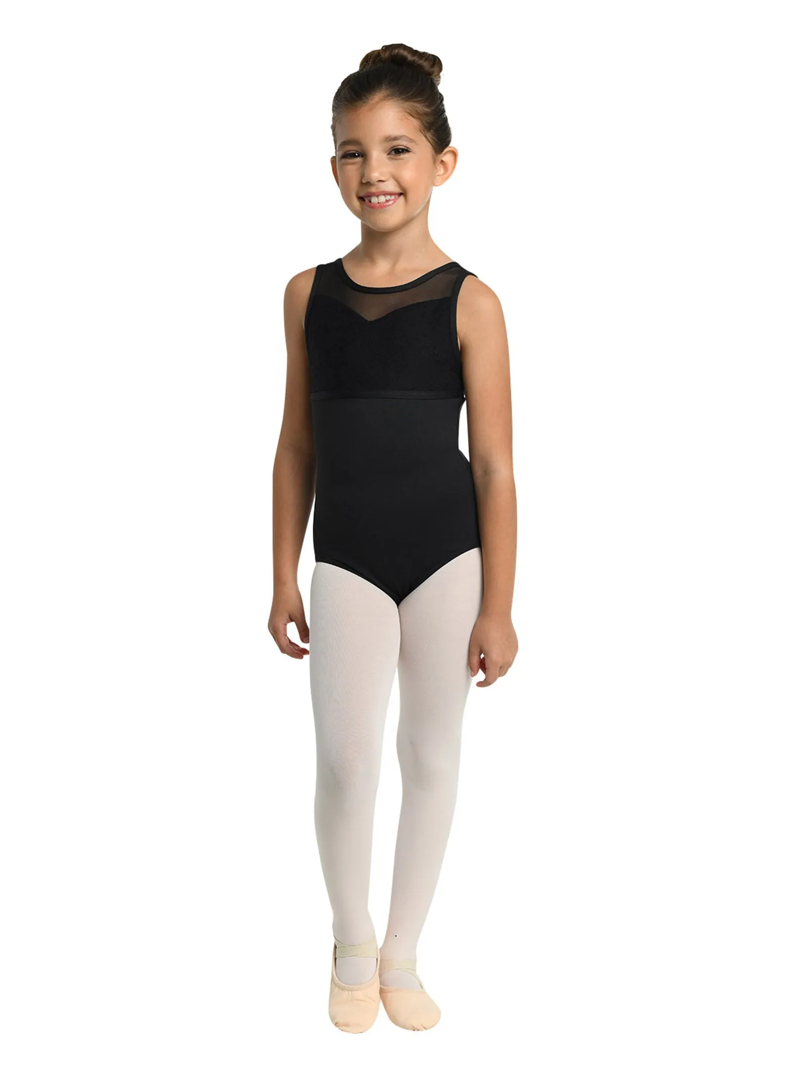 Child Gymnastics Leotard with Sweetheart Neckline