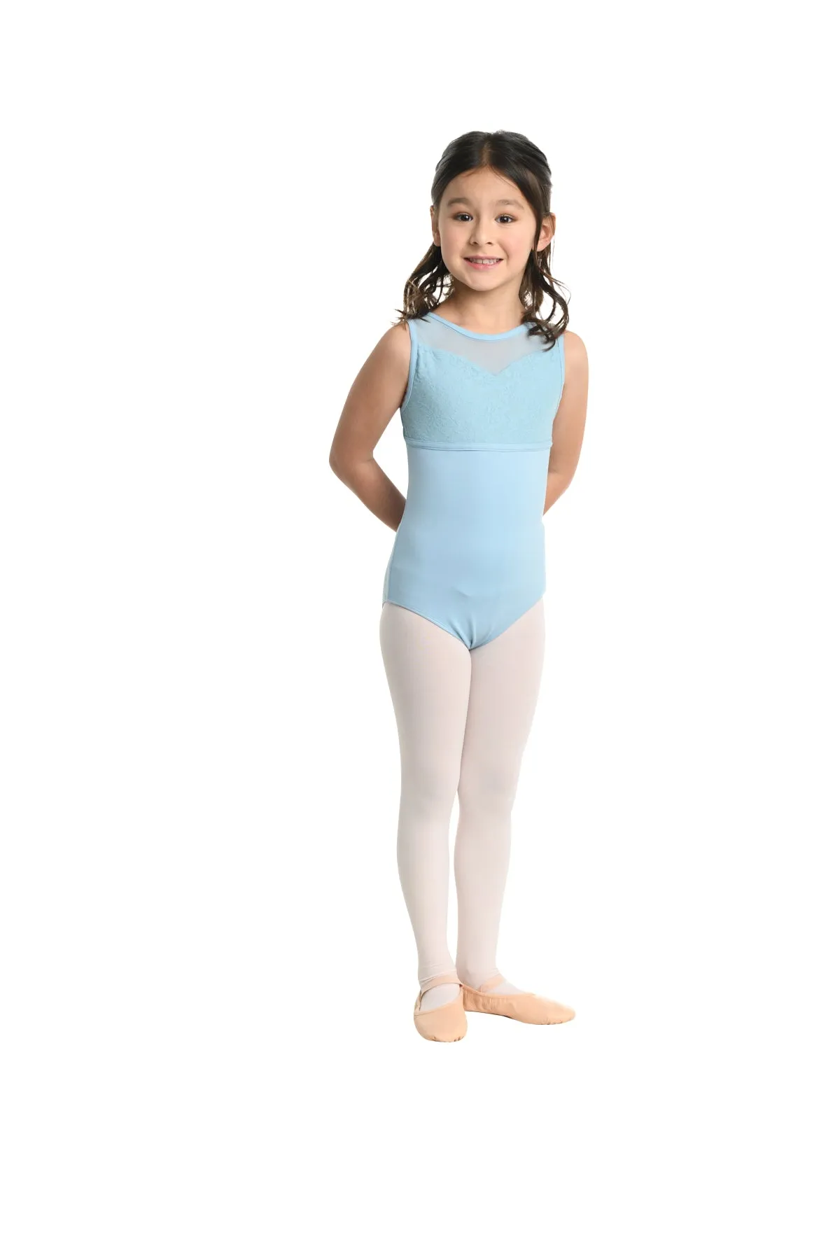 Child Gymnastics Leotard with Sweetheart Neckline