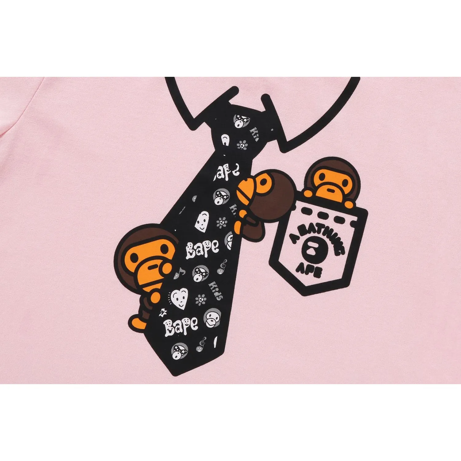 Children's BAPE X CHOCOMOO Tie Print T-Shirt and Pants Set