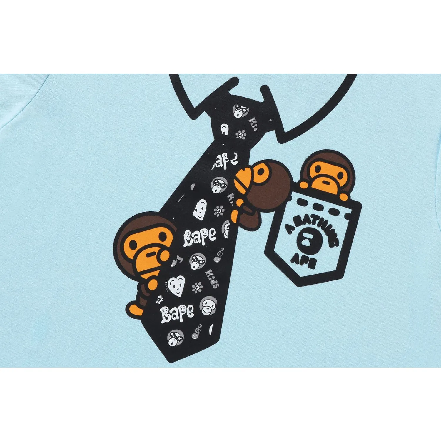 Children's BAPE X CHOCOMOO Tie Print T-Shirt and Pants Set