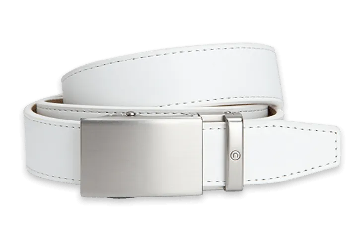 Kid's Golf Belt - White with 1 1/8 Strap