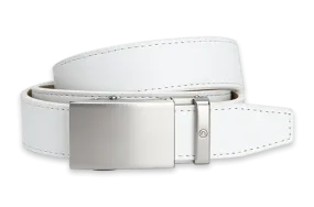 Kid's Golf Belt - White with 1 1/8 Strap