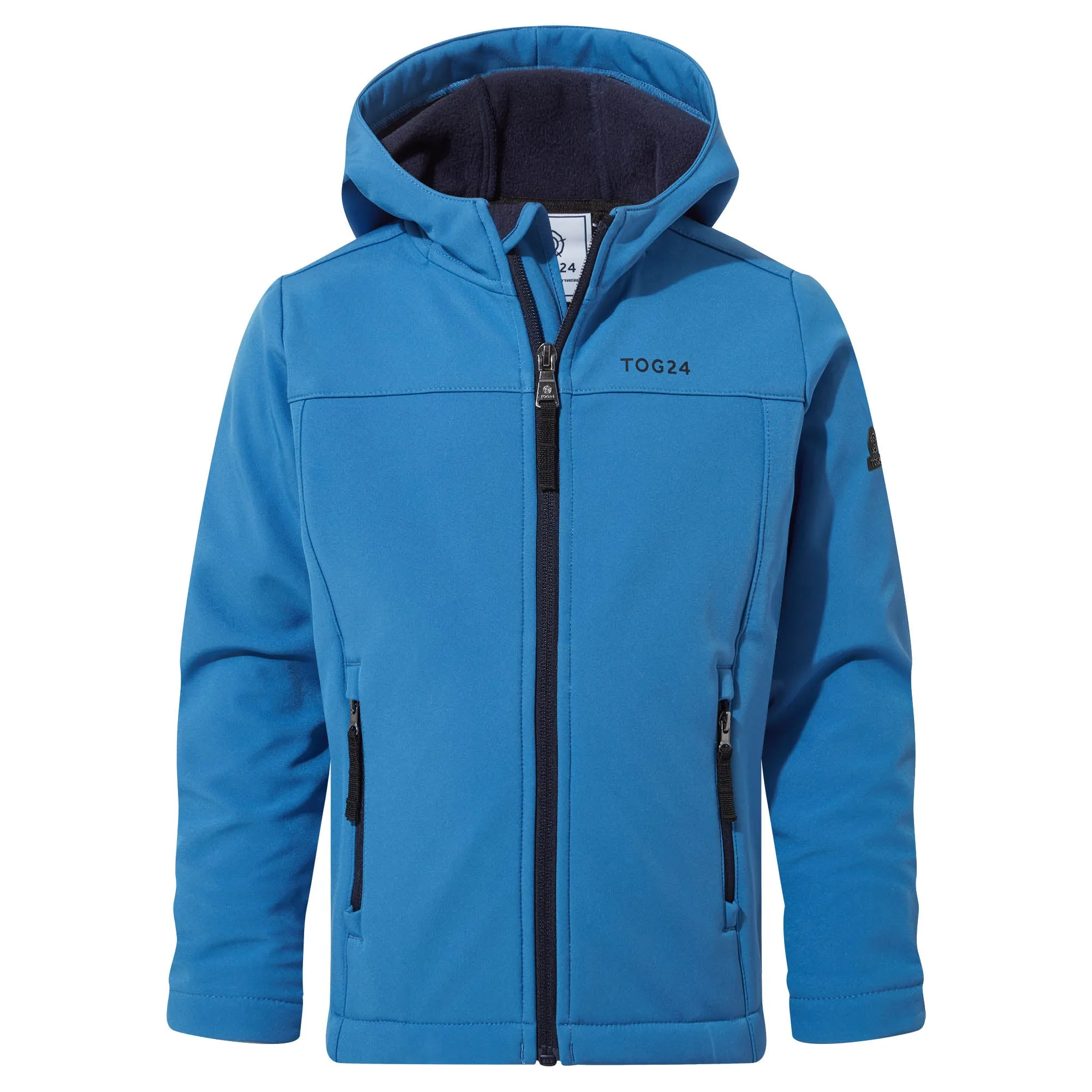 Koroma Kids Softshell Hooded Jacket - Aegean Blue