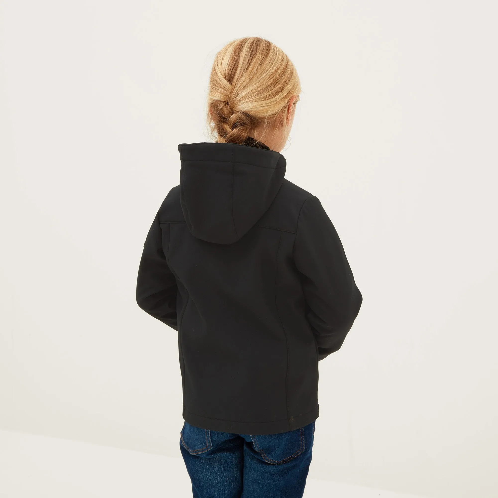 Koroma Kids Softshell Hooded Jacket - Black