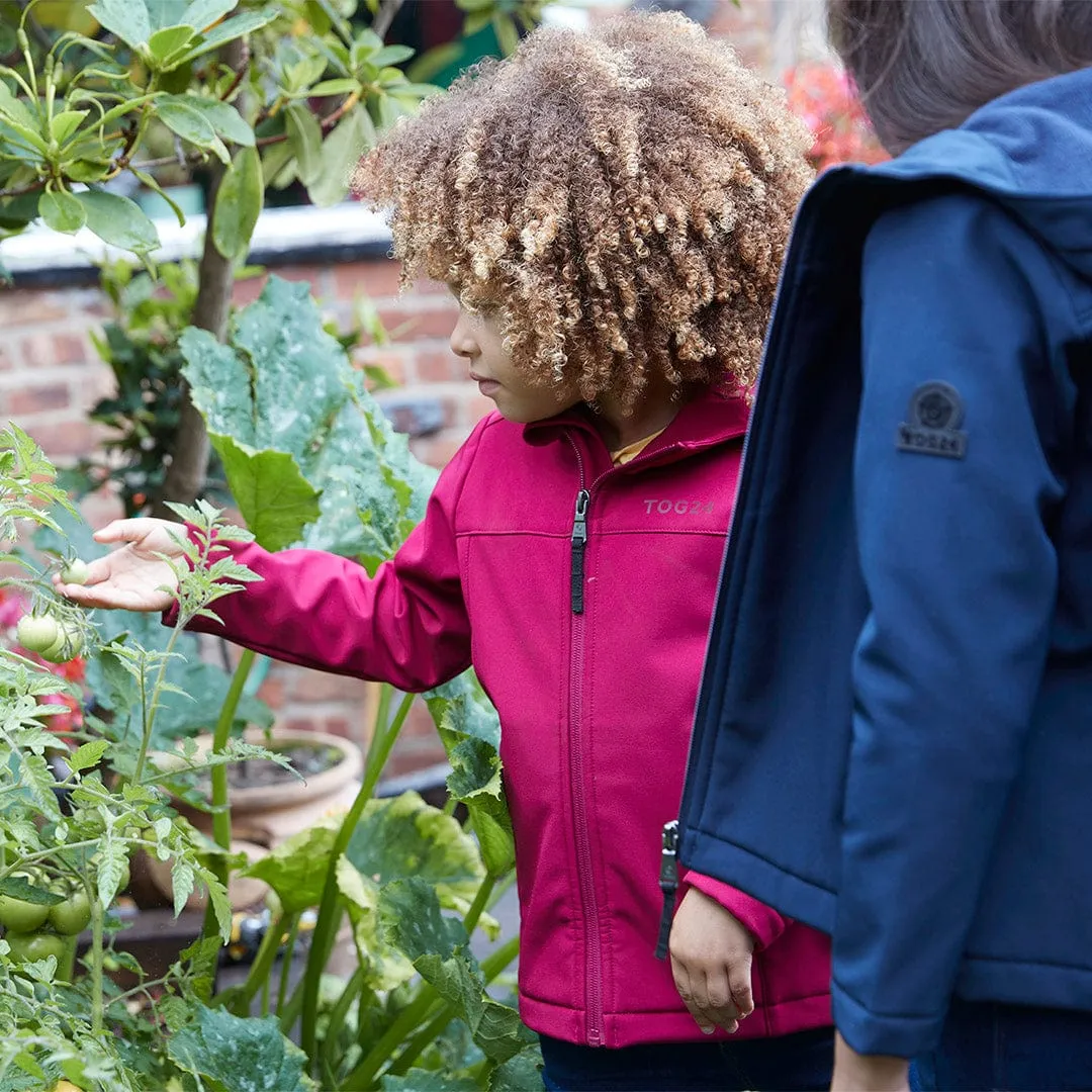 Koroma Kids Softshell Hooded Jacket - Raspberry