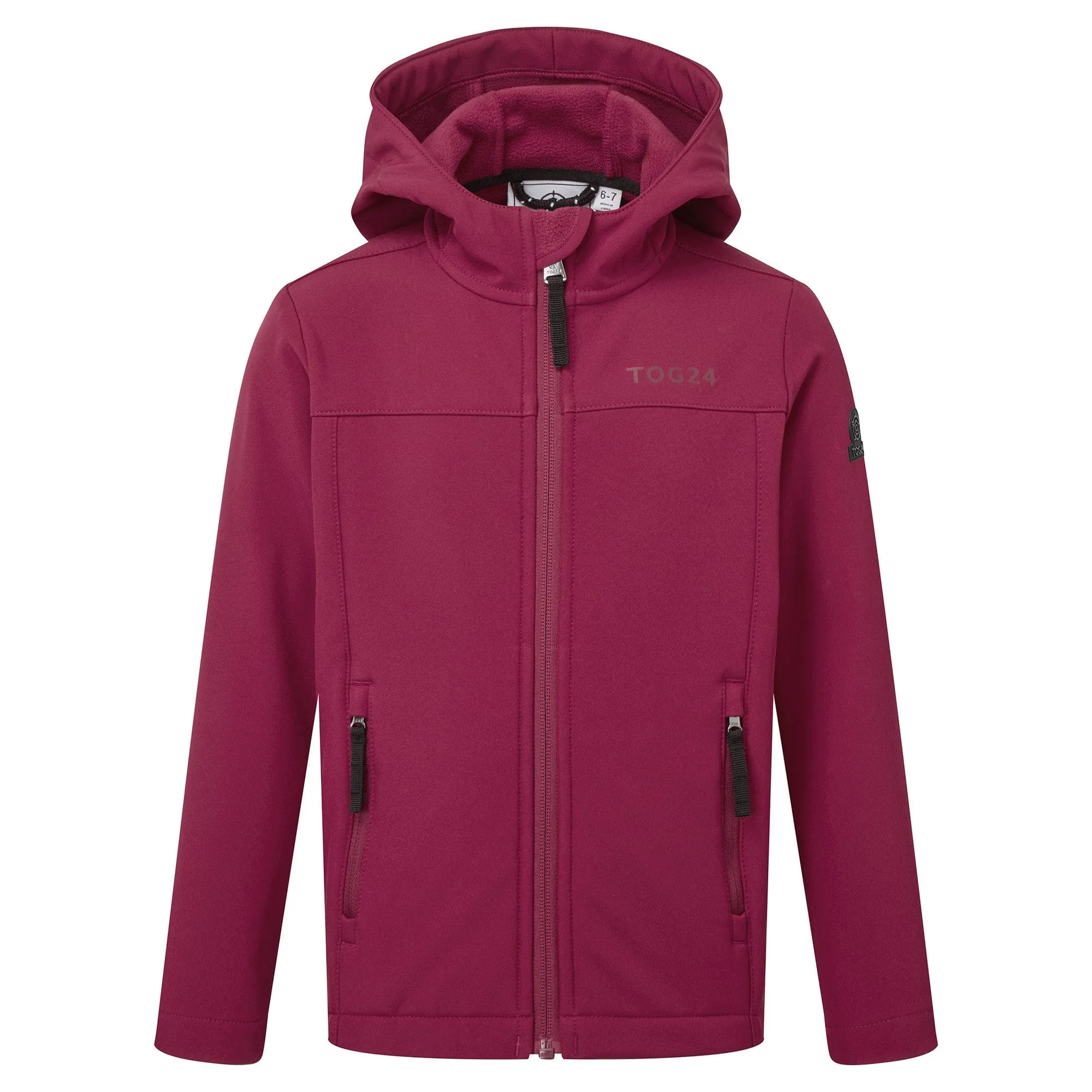 Koroma Kids Softshell Hooded Jacket - Raspberry