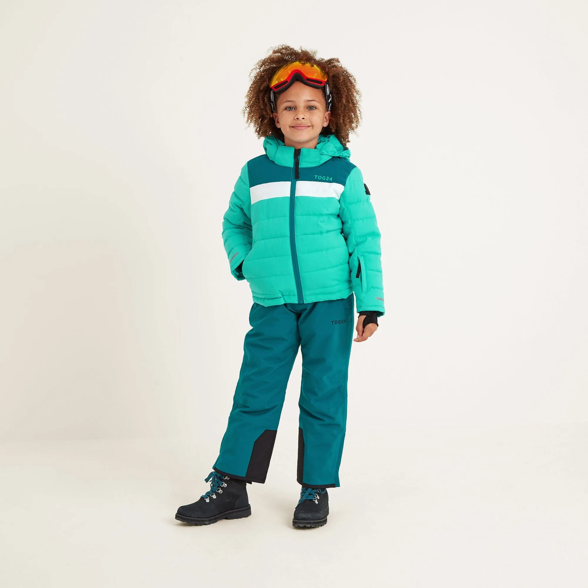 Laithe Kids Ski Jacket - Ceramic Blue/Pacific Blue