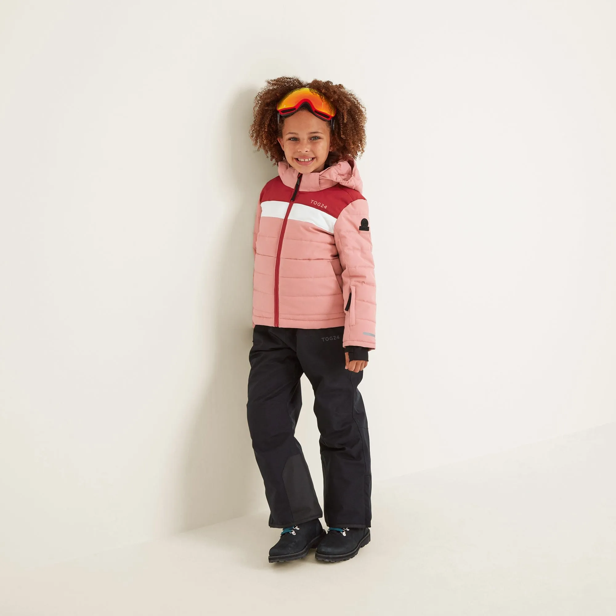 Laithe Kids Ski Jacket - Playful Pink/Dark Pink