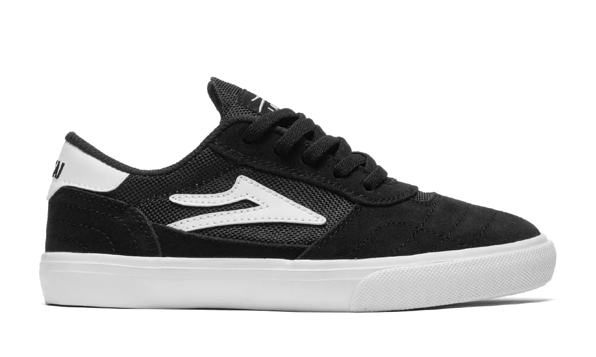 LAKAI CAMBRIDGE KIDS // BLACK/WHITE SUEDE