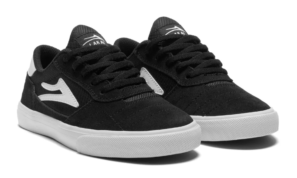 LAKAI CAMBRIDGE KIDS // BLACK/WHITE SUEDE