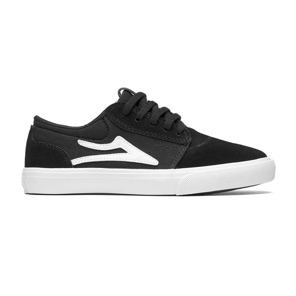 LAKAI GRIFFIN KIDS // BLACK/WHITE SUEDE