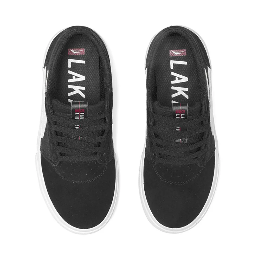 LAKAI GRIFFIN KIDS // BLACK/WHITE SUEDE