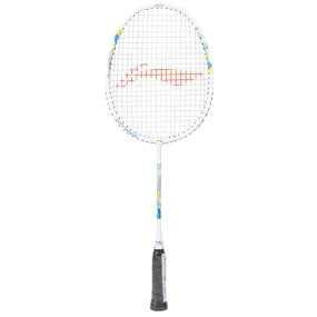 White Li-Ning Kids AX Force Strung Badminton Racquet