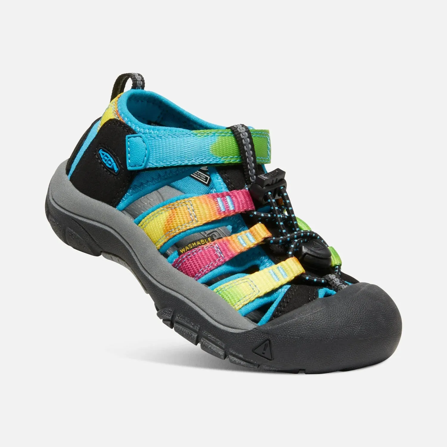 Little Kids Keen Newport H2 Color: Rainbow Tie Dye