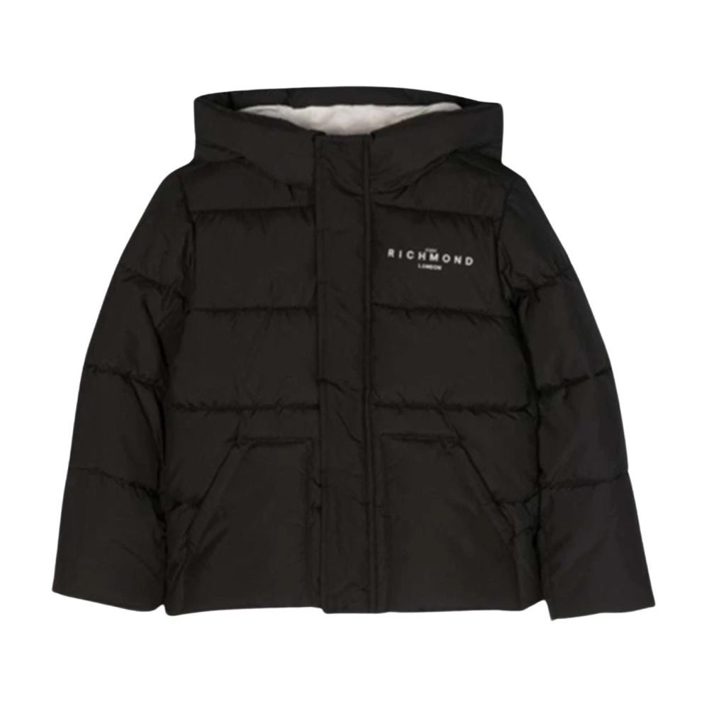 Logo Puffer Jacket with Hood