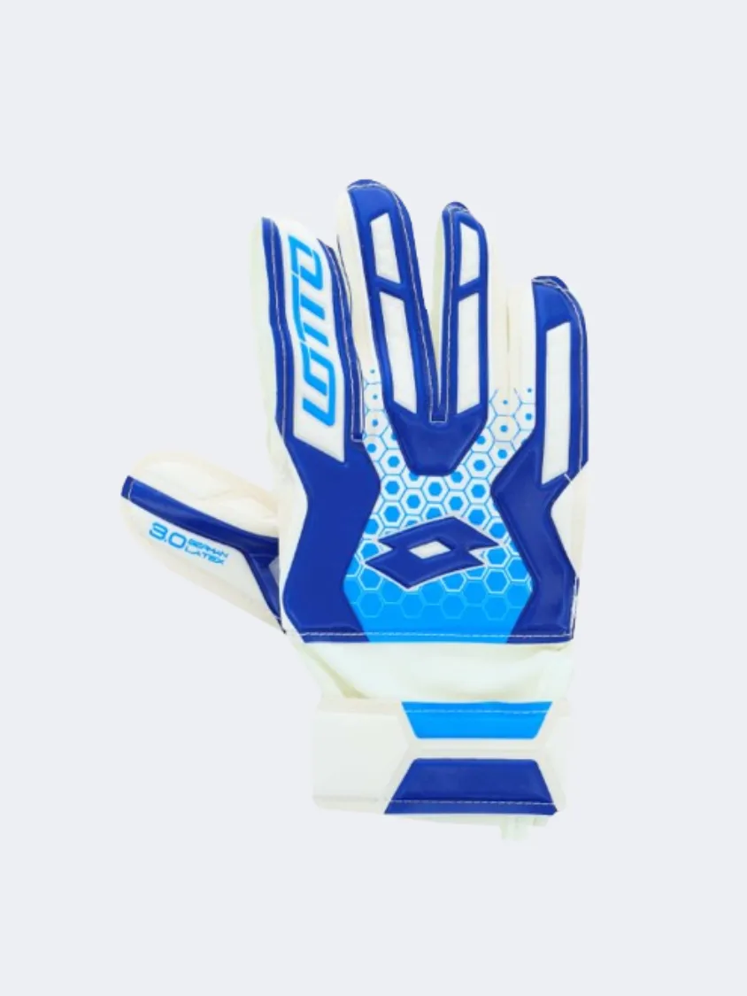 Lotto Spider 900 Kids Football Gloves White/Blue