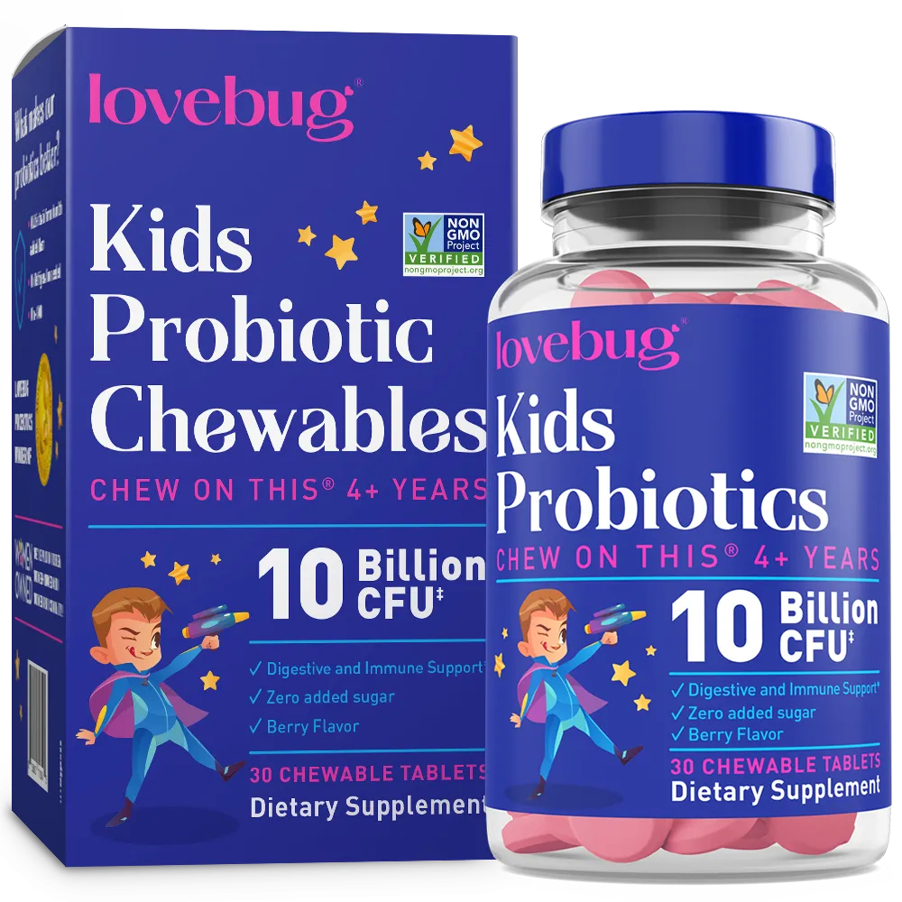 LoveBug Probiotics - Kids Probiotics - Chewable