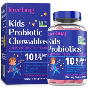 LoveBug Probiotics - Kids Probiotics - Chewable