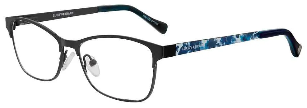 Lucky Brand D713 Eyeglasses Youth Kids Girl's Full Rim Cat Eye