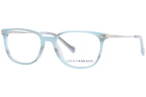 Lucky Brand D722 0BLA Eyeglasses Youth Kids Girl's Black Full Rim 48-16-130