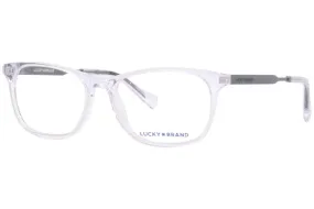 Lucky Brand D817 0GRN Eyeglasses Youth Kids Boy's Green Horn Full Rim 49-19-140