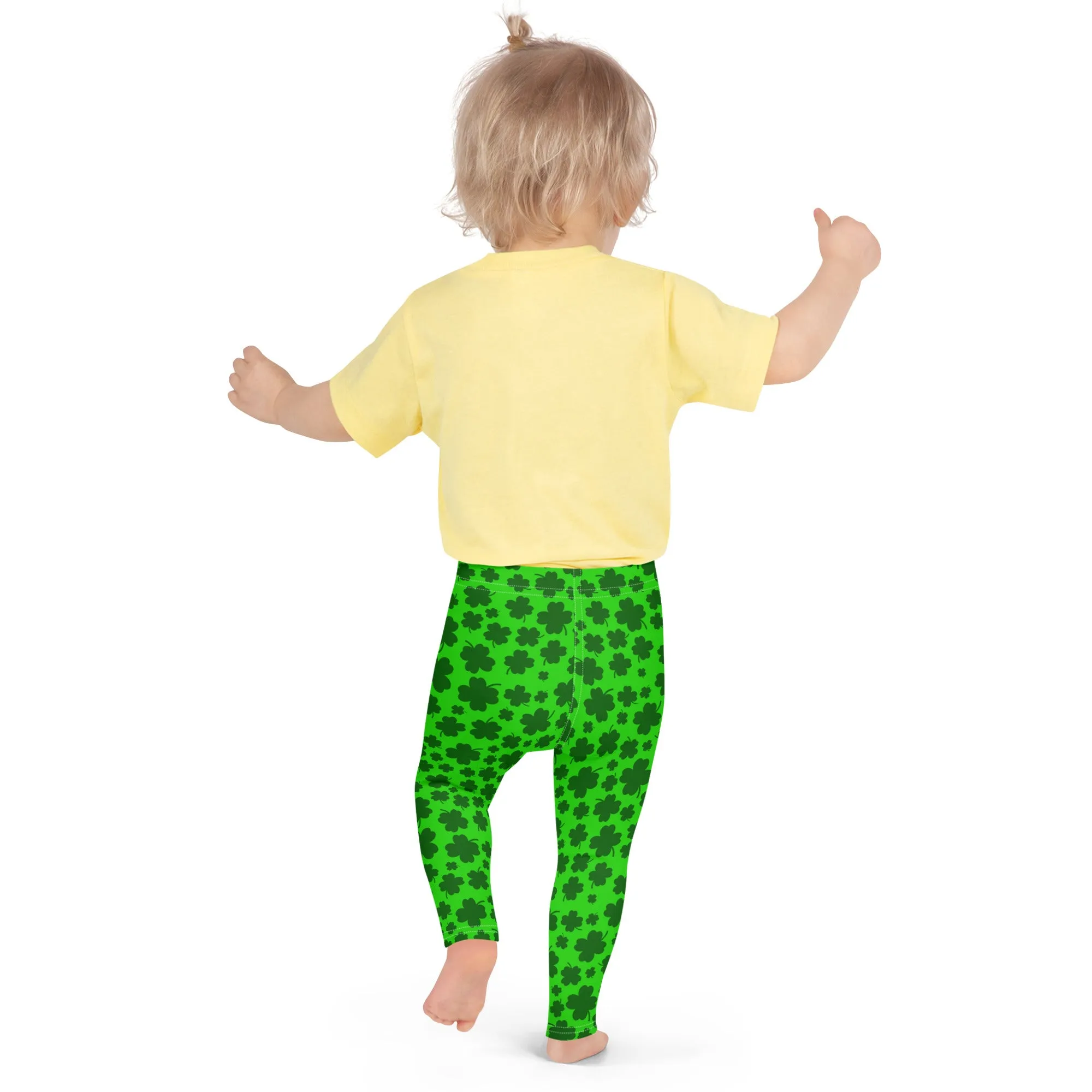 Lucky Clover Print Kids' Leggings