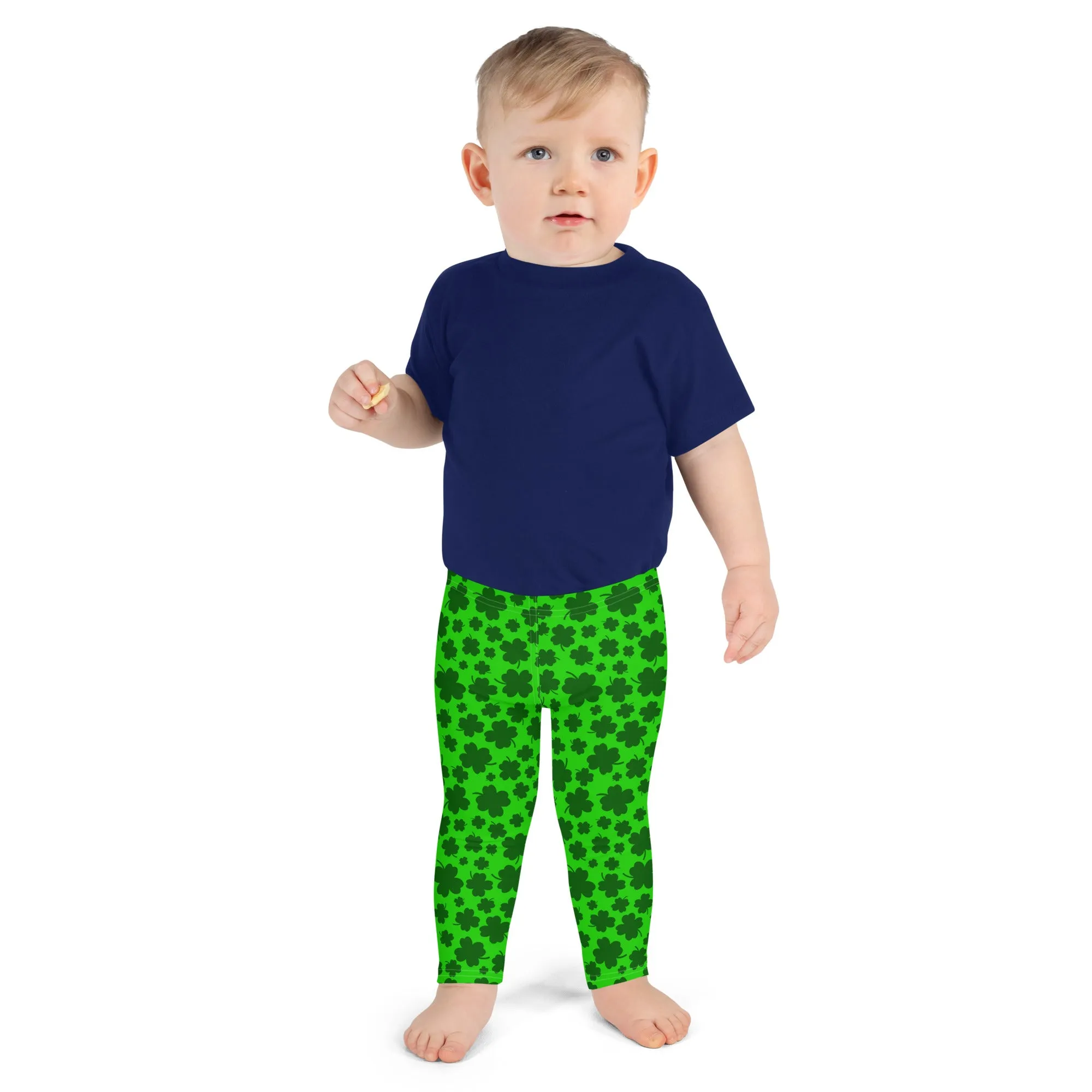 Lucky Clover Print Kids' Leggings