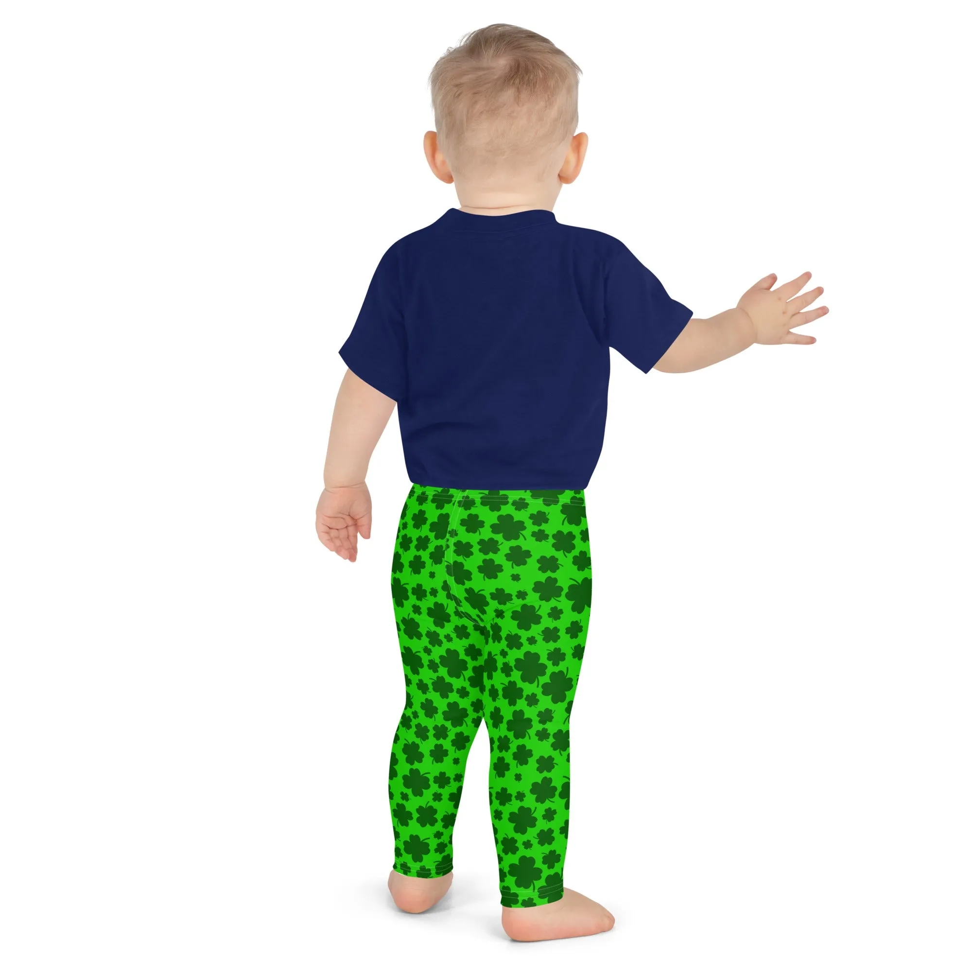 Lucky Clover Print Kids' Leggings