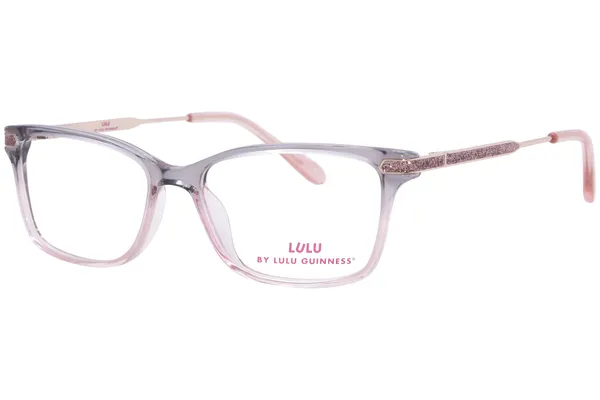 Lulu By Lulu Guinness LK045 Eyeglasses Youth Kids Girls Full Rim Rectangle Shape